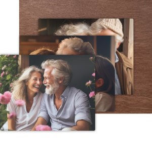 3er Bündel Set - Horizontal Walnuss Matt