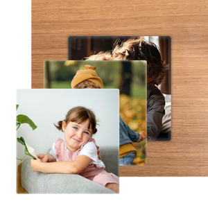 3er Bündel Set - Quadrat Eiche Glatt