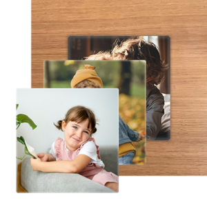 3er Bündel Set - Quadrat Eiche Matt