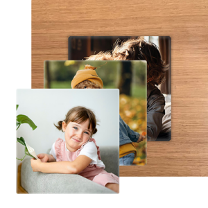 3er Bündel Set - Quadrat Eiche Relief