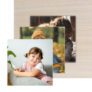 3er Bündel Set – Quadrat Eiche Weiss Matt