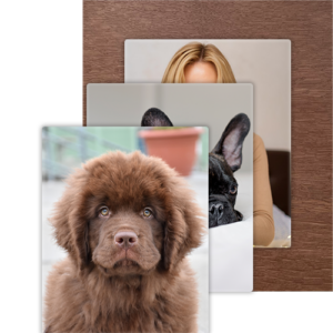 3er Bündel Set - Vertikal Walnuss Glatt