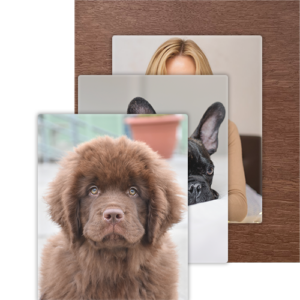 3er Bündel Set - Vertikal Walnuss Matt