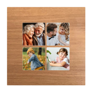 Mosaik Set - Quadrat Eiche Relief